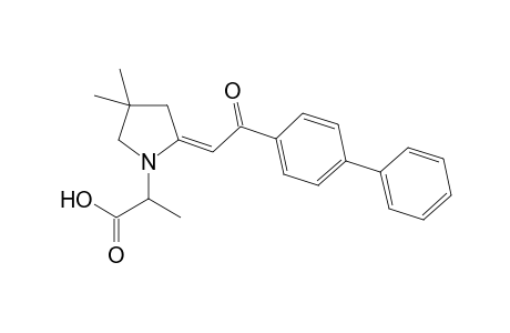 2-[4',4'-Dimethyl-2'-[2''-oxo-2''-(2"'-biphenyl-4"'-yl)ethylidene]-pyrrolidin-1'-yl}propionic acid