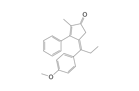 (Z)-4-(1-(4-methoxyphenyl)propylidene)-2-methyl-3-phenylcyclopent-2-enone