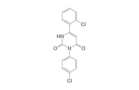 2,4(1H,3H)-Pyrimidinedione, 6-(2-chlorophenyl)-3-(4-chlorophenyl)-