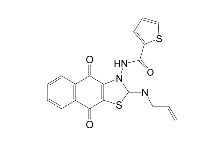 (Z)-N-(2-(Allylimino)-4,9-dioxonaphtho[2,3-d]-thiazol-3(2H,4H,9H)-yl)thiophene-2-carboxamide