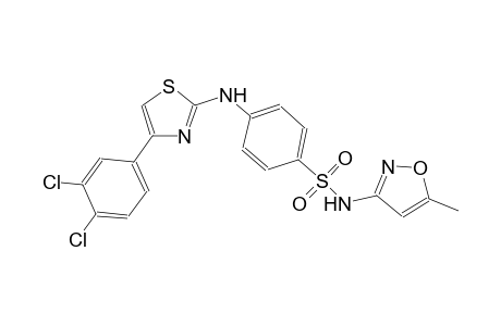 benzenesulfonamide, 4-[[4-(3,4-dichlorophenyl)-2-thiazolyl]amino]-N-(5-methyl-3-isoxazolyl)-