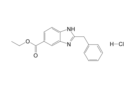 Ethyl 2-(phenylmethyl)-[1H]-benzimidazole-5-carboxylate - hydrochloride