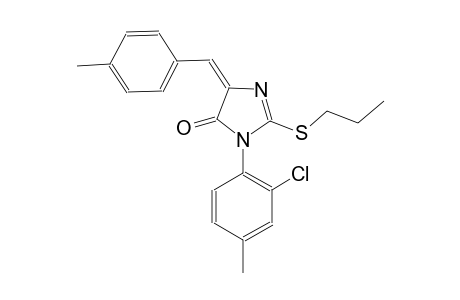 4H-imidazol-4-one, 3-(2-chloro-4-methylphenyl)-3,5-dihydro-5-[(4-methylphenyl)methylene]-2-(propylthio)-, (5E)-