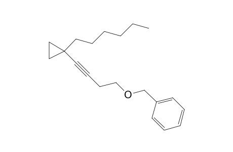((4-(1-hexylcyclopropyl)but-3-ynyloxy)methyl)benzene
