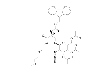 N-(FLUORENYLMETHYLOXYCARBONYL)-O-(3,4,6-TRI-O-ACETYL-2-AZIDO-2-DEOXY-ALPHA-D-GALACTOPYRANOSYL)-L-SERINE-(METHOXYETHOXY)-ETHYLESTER