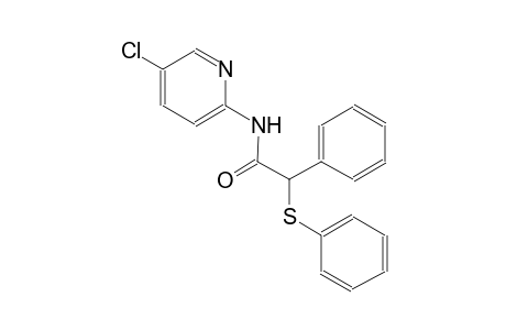 N-(5-chloro-2-pyridinyl)-2-phenyl-2-(phenylsulfanyl)acetamide