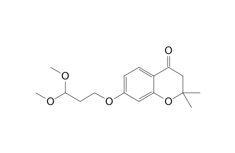 7-(3,3-Dimethoxypropoxy)-2,2-dimethyl-3,4-dihydro-2H-1-benzopyran-4-one