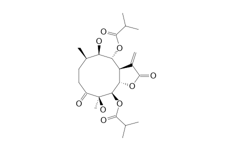 4-BETA,9-BETA-DIHYDROXY-5-BETA,8-ALPHA-DI-(ISOBUTYRYLOXY)-3-OXO-GERMACRAN-7-BETA,12-ALPHA-OLIDE