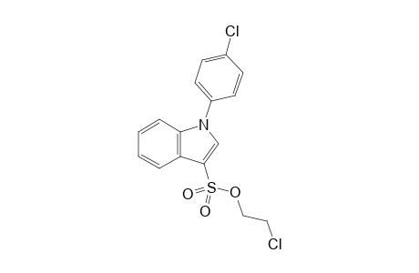 2-Chloroethyl 1-(4-chlorophenyl)-1H-indole-3-sulfonate