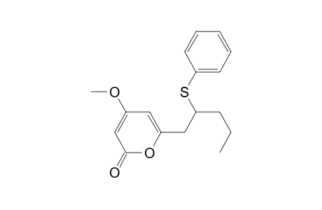 2H-Pyran-2-one, 4-methoxy-6-[2-(phenylthio)pentyl]-