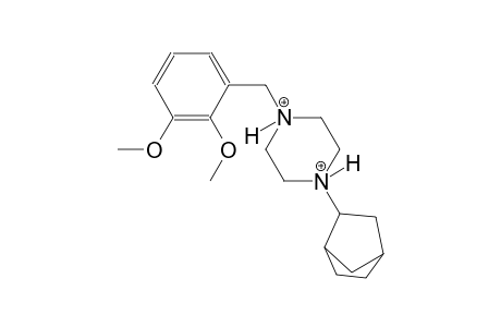 1-bicyclo[2.2.1]hept-2-yl-4-(2,3-dimethoxybenzyl)piperazinediium