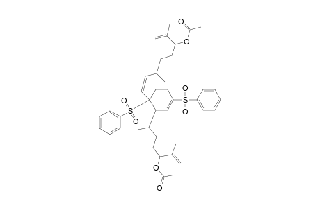 2-Cyclohexene-1-butanol, 6-[6-(acetyloxy)-3,7-dimethyl-1,7-octadienyl]-.delta.-methyl-.alpha.-(1-methylethenyl)-3,6-bis(phenylsulfonyl)-, acetate
