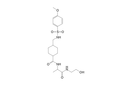 cyclohexanecarboxamide, N-[(1S)-2-[(2-hydroxyethyl)amino]-1-methyl-2-oxoethyl]-4-[[[(4-methoxyphenyl)sulfonyl]amino]methyl]-