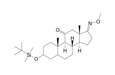11-oxo-3-(t-butyldimethylsilyloxy)aetiocholanone-17-methyloxime