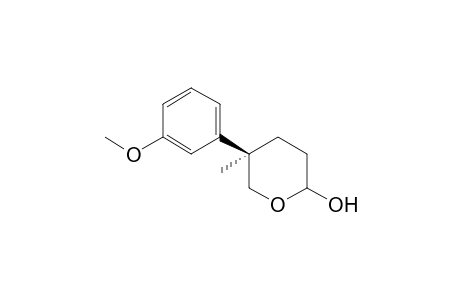 (5R)-2-Hydroxy-5-(3-methoxyphenyl)-5-methyltetrahydropyran
