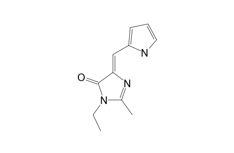 (Z)-1-ETHYL-4-(2-PYRROLYLMETHYLIDENE)-2-METHYL-1H-IMIDAZOL-5(4H)-ONE