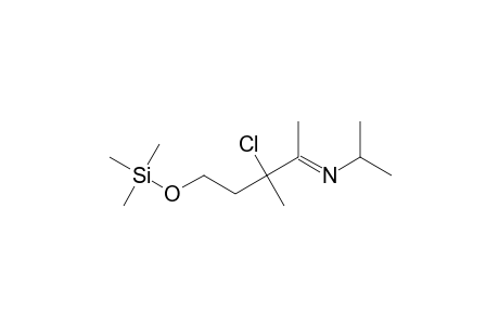 N-[3-Chloro-3-methyl-5-((trimethylsilyl)oxy)-2-pentylidene]isopropylamine