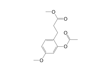 Methyl 3-(2-acetoxy-4-methoxyphenyl)propanoate
