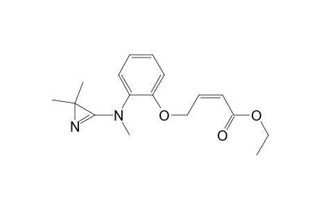 2-Butenoic acid, 4-[2-[(2,2-dimethyl-2H-azirin-3-yl)methylamino]phenoxy]-, ethyl ester, (Z)-