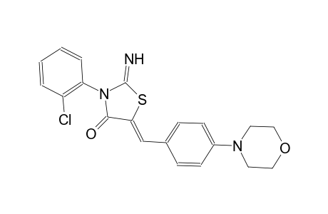 (5Z)-2-azanylidene-3-(2-chlorophenyl)-5-[(4-morpholin-4-ylphenyl)methylidene]-1,3-thiazolidin-4-one