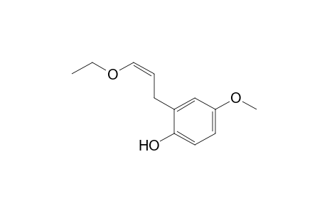 (Z)-2-(3-Ethoxy-2-propen-1-yl)-4-methoxyphenol
