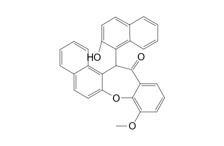 12-(2'-hydroxy-1'-naphthyl)-4-methoxy-benzo[b](bromo)naphtho[2,1-f]oxepin-13-one