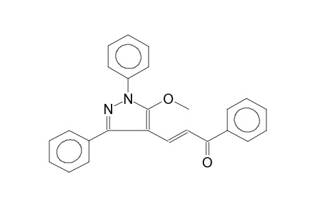 1,3-DIPHENYL-5-METHOXY-4-(2-BENZOYLETHENYL)PYRAZOLE