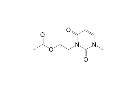 3-(.beta.-Acetoxyethyl)-1-methyluracil