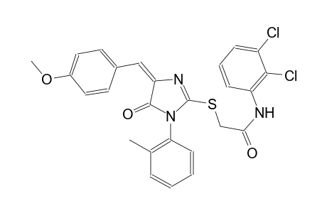 N-(2,3-dichlorophenyl)-2-{[(4E)-4-(4-methoxybenzylidene)-1-(2-methylphenyl)-5-oxo-4,5-dihydro-1H-imidazol-2-yl]sulfanyl}acetamide