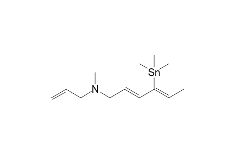 (2E,4Z)-N-allyl-N-methyl-4-trimethylstannyl-hexa-2,4-dien-1-amine