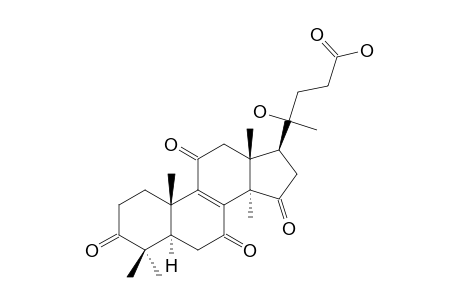 20-HYDROXYLUCIDENIC-ACID-F;(20-XI)-20-HYDROXY-3,7,11,15-TETRAOXO-25,26,27-TRISNORLANOST-8-EN-24-OIC-ACID