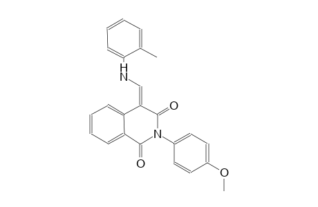 1,3(2H,4H)-isoquinolinedione, 2-(4-methoxyphenyl)-4-[[(2-methylphenyl)amino]methylene]-, (4E)-