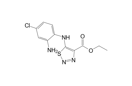 Ethyl 5-[N-(2-amino-4-chlorophenyl)amino]-1,2,3-thiadiazole-4-carboxylate