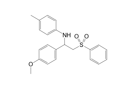N-(1-(4-Methoxyphenyl)-2-(phenylsulfonyl)ethyl)-4-methylaniline