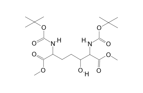 2,6-bis(tert-butoxycarbonylamino)-3-hydroxy-pimelic acid dimethyl ester