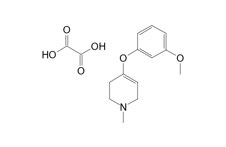 Oxalate salt of 1-methyl-4-(3-methoxyphenoxy)-1,2,3,6-tetrahydropyridine