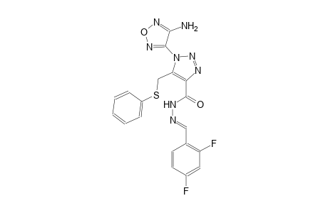 1-(4-amino-1,2,5-oxadiazol-3-yl)-N'-[(E)-(2,4-difluorophenyl)methylidene]-5-[(phenylsulfanyl)methyl]-1H-1,2,3-triazole-4-carbohydrazide