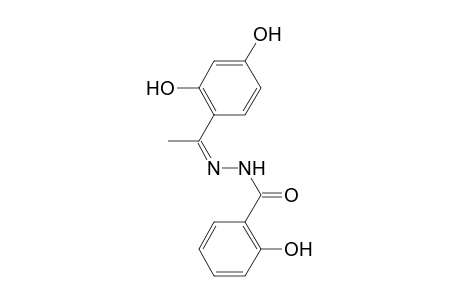 2-Hydroxybenzoic acid, [1-(2,4-dihydroxyphenyl)ethylidene]hydrazide