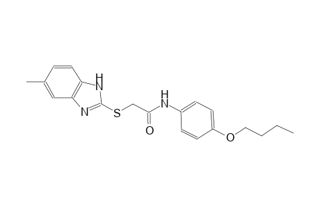 N-(4-butoxyphenyl)-2-[(5-methyl-1H-benzimidazol-2-yl)sulfanyl]acetamide
