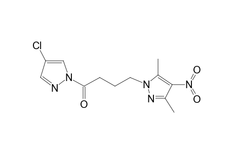 1H-Pyrazole, 1-[4-(4-chloro-1H-pyrazol-1-yl)-4-oxobutyl]-3,5-dimethyl-4-nitro-