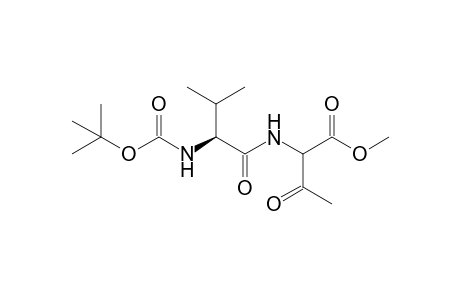 2-[[(2S)-2-(tert-butoxycarbonylamino)-3-methyl-butanoyl]amino]-3-keto-butyric acid methyl ester