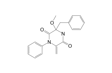 3-Benzyl-3-methoxy-6-methylidene-1-phenylpiperazine-2,5-dione