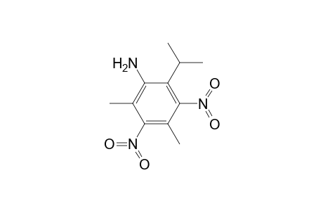 Benzenamine, 2,4-dimethyl-6-(1-methylethyl)-3,5-dinitro-