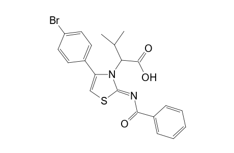 2-[2-(Benzoylimino)-4-(4-bromophenyl)thiazol-3(2H)-yl]-3-methylbutanoic acid