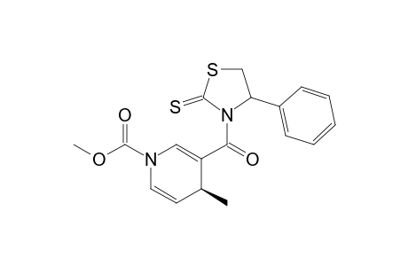 (4S,4'S)-4-Methyl-3-(2'-thioxo-4'-phenyl-1',3'-thiazolidine-3'-carbonyl)-4H-pyridine-1-carboxylic acid methyl ester