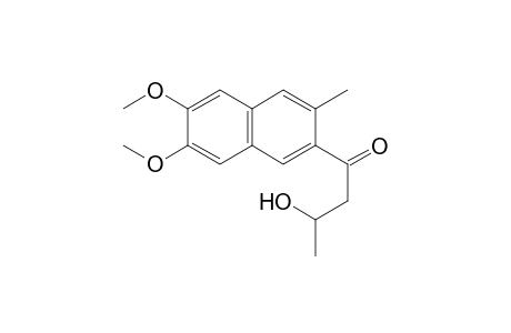 2,3-Dimethoxy-6-(3-hydroxy-1-oxo-butyl)-7-methyl-naphthalene