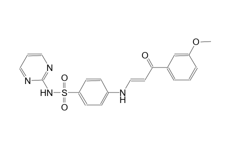 4-{[(1E)-3-(3-methoxyphenyl)-3-oxo-1-propenyl]amino}-N-(2-pyrimidinyl)benzenesulfonamide