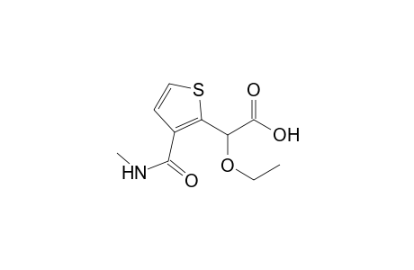 2-Thiopheneacetic acid, .alpha.-ethoxy-3-[(methylamino)carbonyl.]-