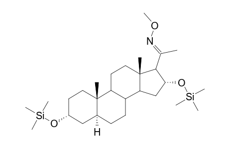 Bis(trimethylsilyl),N-methyloxime derivative of 5.alpha.-Pregnen-3.alpha.,16.alpha.-ol-20-one