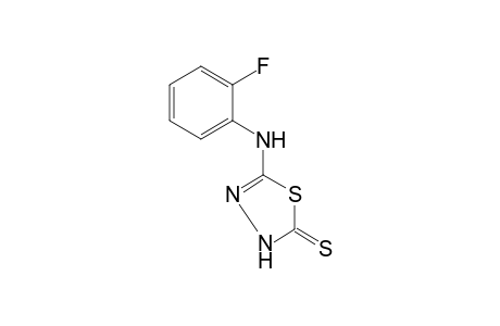 2-(o-FLUOROANILINO)-DELTA^2-1,3,4-THIADIAZOLINE-5-THIONE
